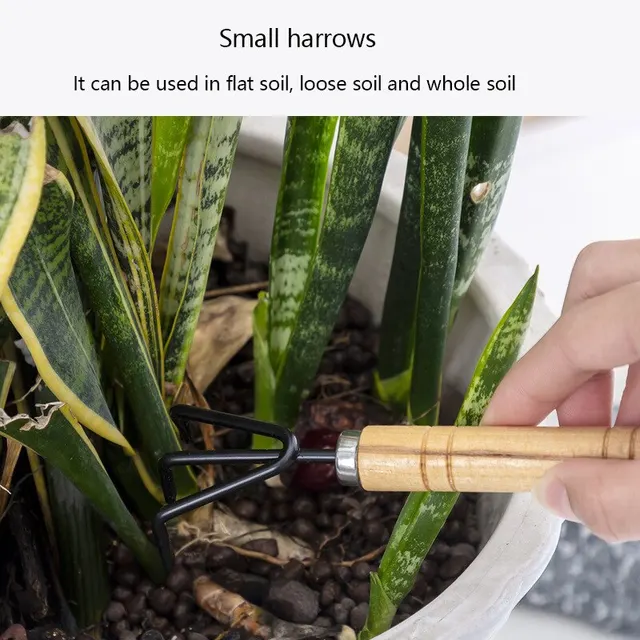 Kertészeti Szerszámok Háromrészes Szett Mini Kerti Többfunkciós Lapátkarok Lapát Háztartási Növény Fenyő Talaj Lapáttal - Image 2