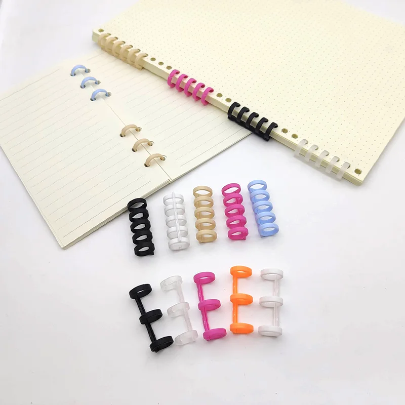 12mm 30/25/20/5/3 Holes Loose-leaf Plastic Binding Ring Spring Spiral Rings Binder Strip For Notebook Stationery Office Supplies