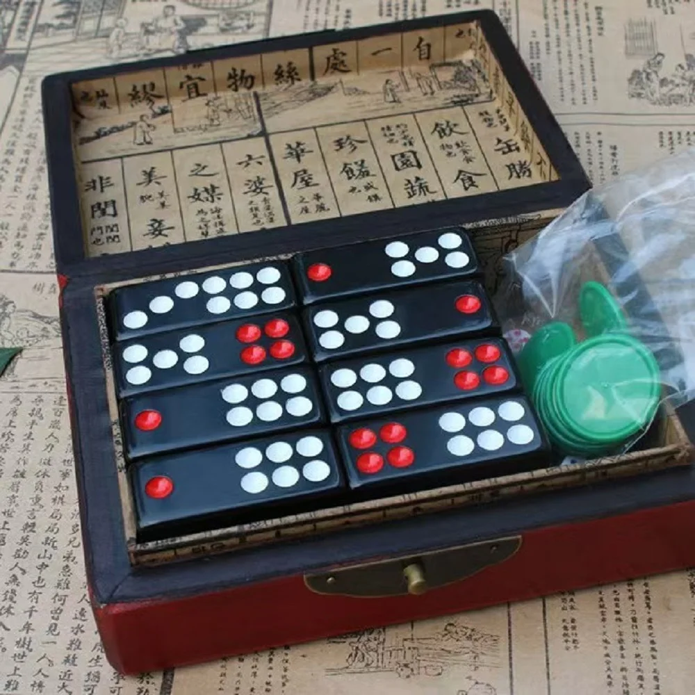 Chinese Pai Gow Paigow Tiles Set Domino Casino Game Party Fun Toy for Entertainemnt 2