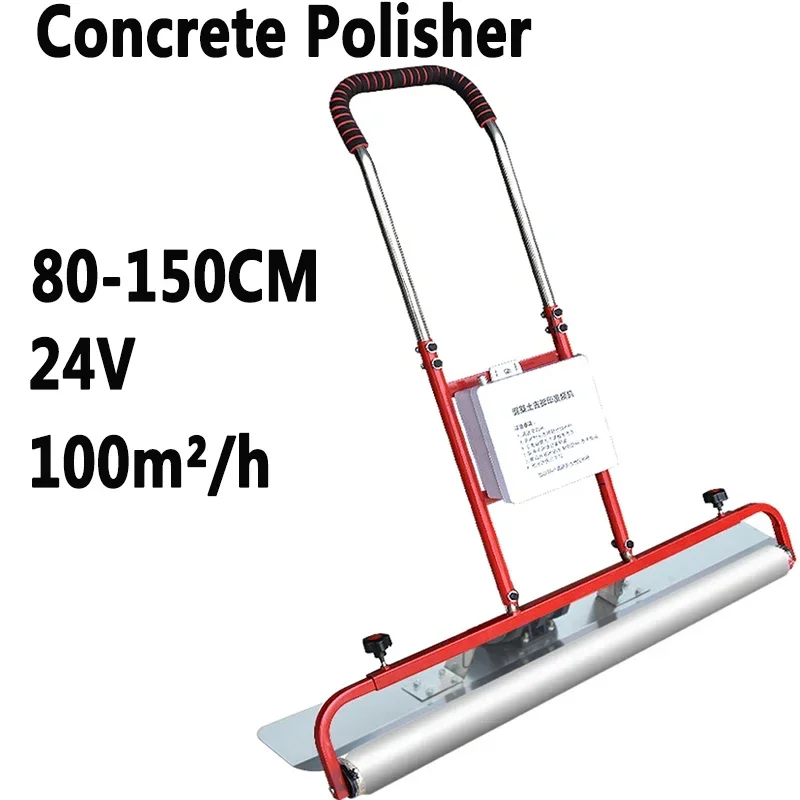 

80-150cm 24V 6AH Electric Concrete Polisher Level Floor Vibration Ruler Mortar Vibrator Screed Concrete Leveling Machine