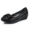 Summer Comfortable Woman Shoe Genuine Leather Soft Bottom Square Head Summer Shoes Women Large Size Flat Silver Barefoot Slip-on 2