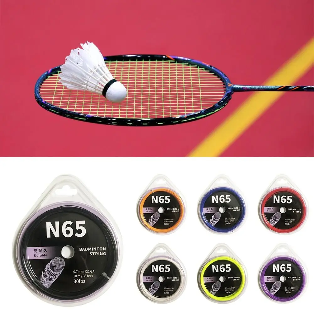 

Multicolor Badminton Racket String Dia.0.7mm Length 10M High Elasticity Badminton Racquet Wire Training N65 Racquet Stringing