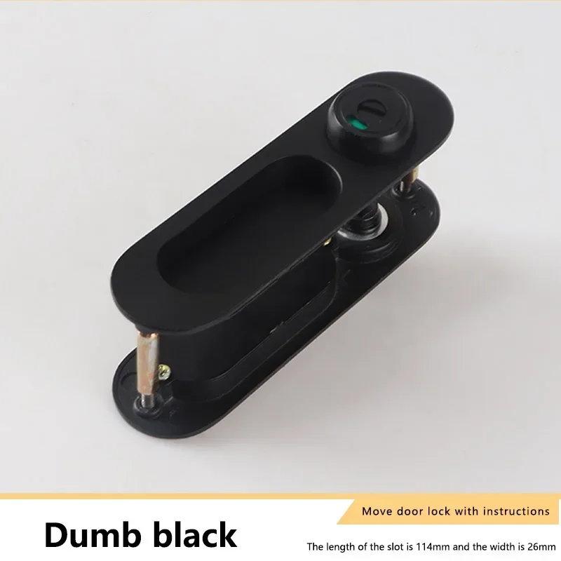 Sliding Door Lock Hook Lock Wooden Door Move Handle Swing Invisible Bathroom Bathroom Kitchen Balcony