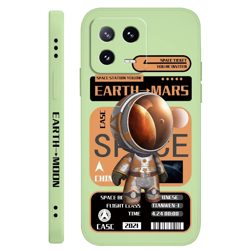 Astronaut Liquid Silicone Phone Case - Premium Protection with Stylish Design