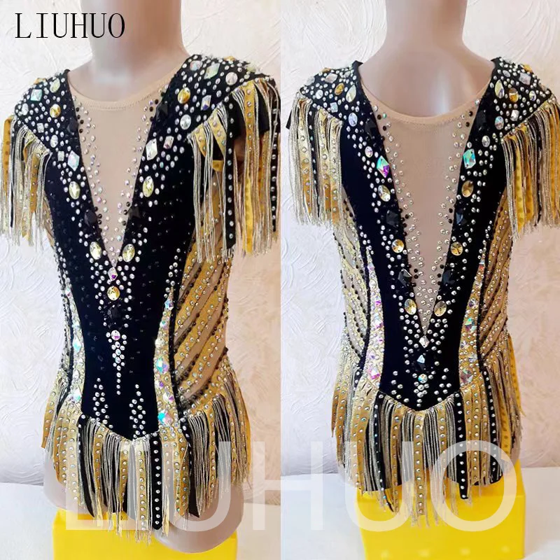 

LIUHUO трико для художественной гимнастики, конкурентоспособные показатели для чирлидинга для детей