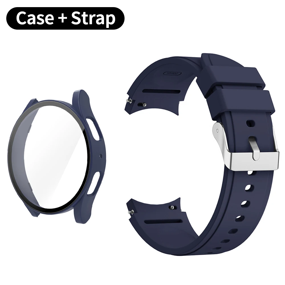 Elegant Protective Case and Band with Screen Protector for Samsung Galaxy Watch Series – Premium PC Hard Cover and Durable Strap