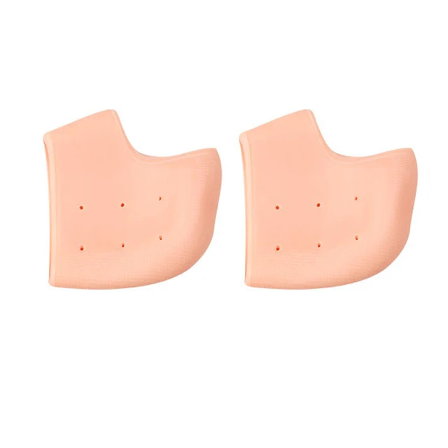 Silicone Heel Protector Protective Sleeve Heel Spur Pads For Relief Plantar Fasciitis Heel Pain Reduce Pressure On Heel 1 Pair Skin