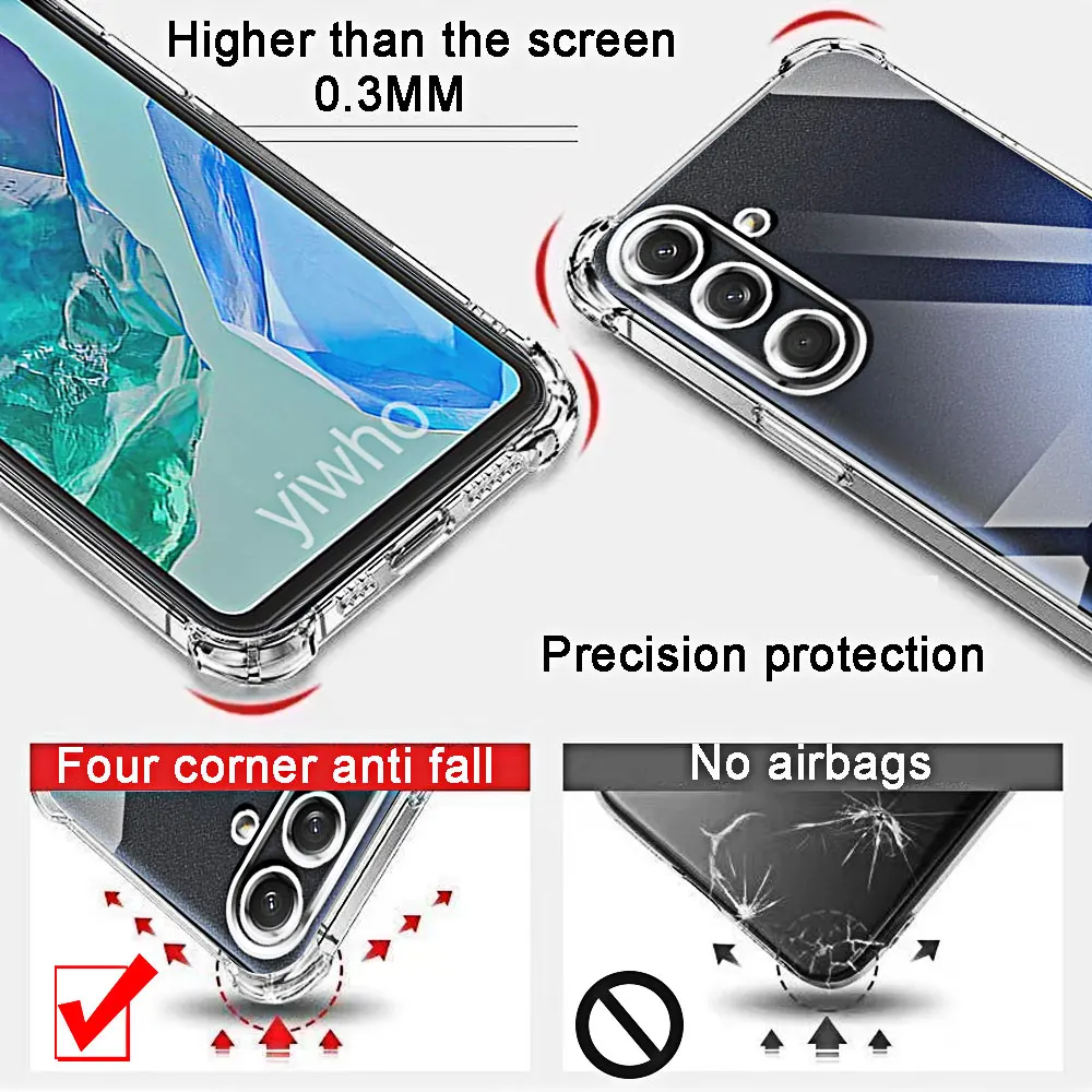Luxury Clear Transparent TPU Phone Case - Premium Back Cover