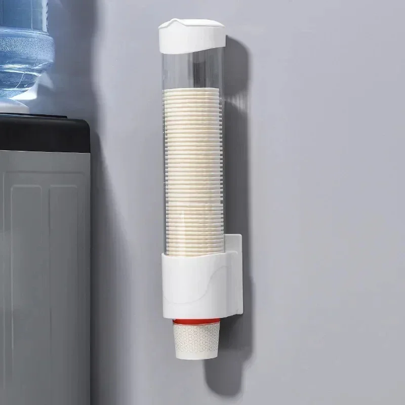 New Dispenser Automatically Drop Cup Remover Disposable Cup Plastic Paper Dust Storage Rack cup storage holder paper cup dispenser