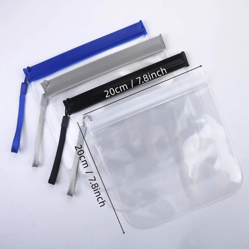 6Pcs Clear EVA Storage Pouches Practical Travel Toiletry Bag Stylish and Convenient Makeup Organizers for Women