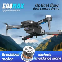 ZHENDUO E88MAX Upgraded Version Brushless HD Dual Camera WIFI FPV Drone RC Foldable Quadcopter Helicopter Children’s Toys