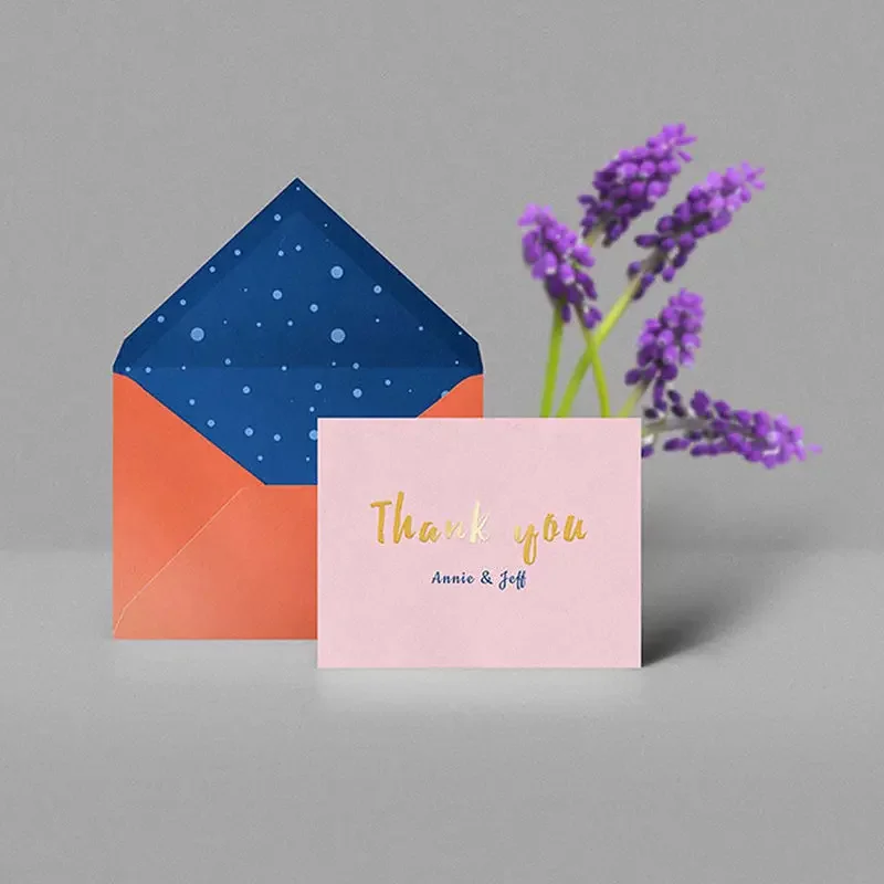 

Customized product.Cheap Custom Thank you card flyer for businesses greeting card with logo thankyou card