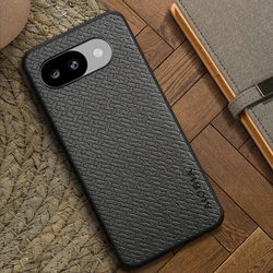 Bamboo Woven Texture Pattern Design Simple Phone Case - Pixel 10A (Grey)