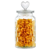 Transparent Sealed Jar Glass Bottle Kitchen Storage Box Food Grade Transparent Jar Miscellaneous Grain Snack Tea Storage Jar 2