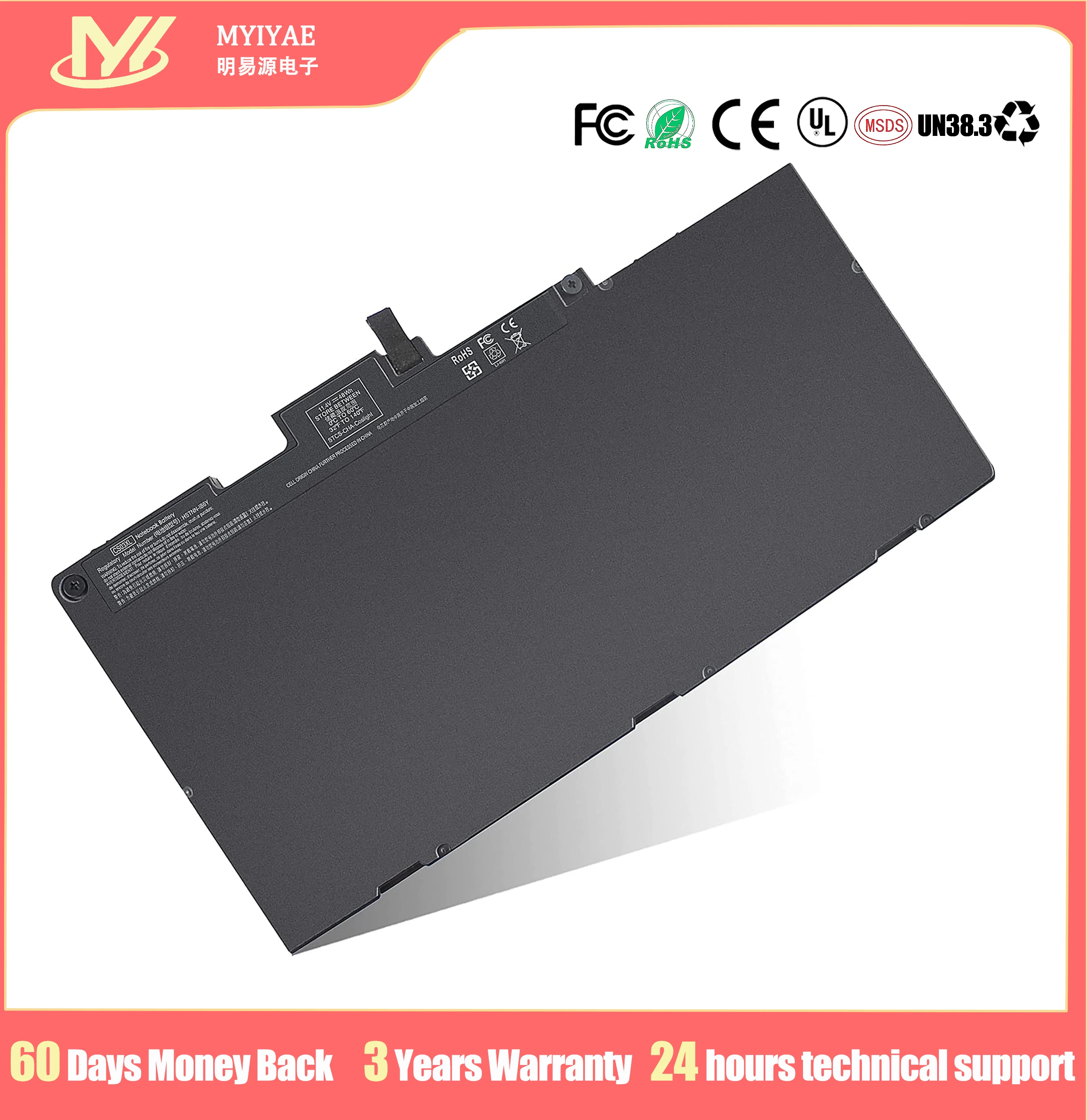 

New CS03 CS03XL 11.4V/46.5Wh Laptop Battery For HP Elitebook 745 G3 G4 755 G3 G4 840 G3 G4 848 G3 850 G3 G4 Battery Notebook