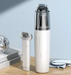 Mini Wireless Handheld Car Vacuum Cleaner - Compact, Powerful Suction, Low Noise (White)