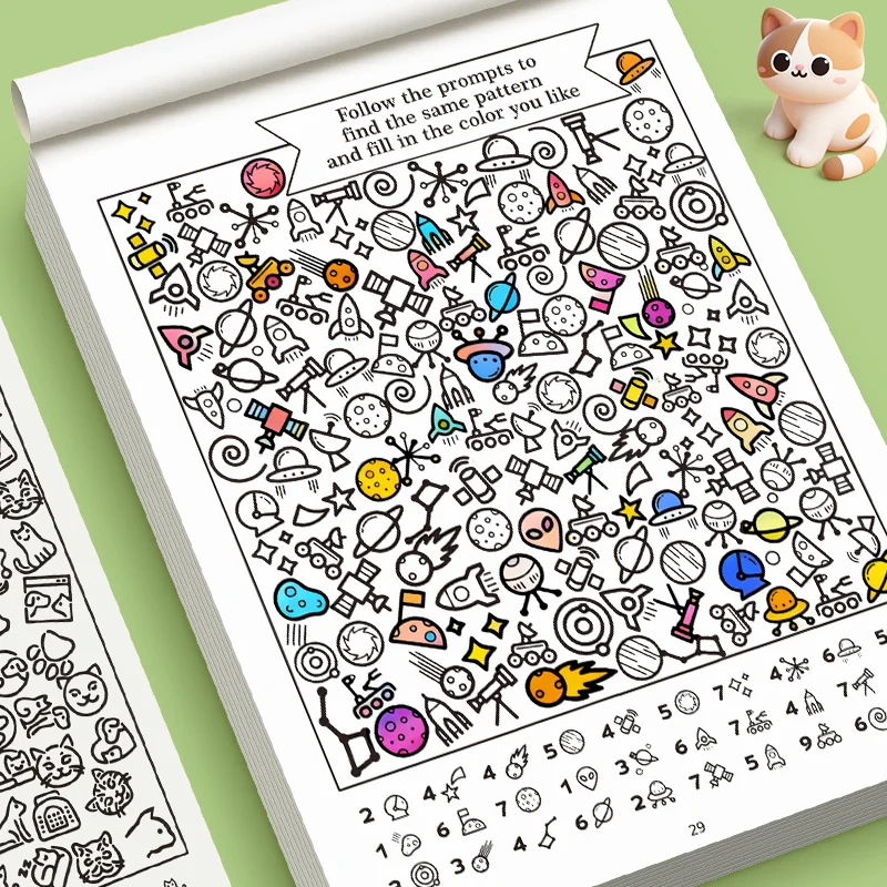 Libro de juegos visuales busca y cuenta para niños_voghion.com