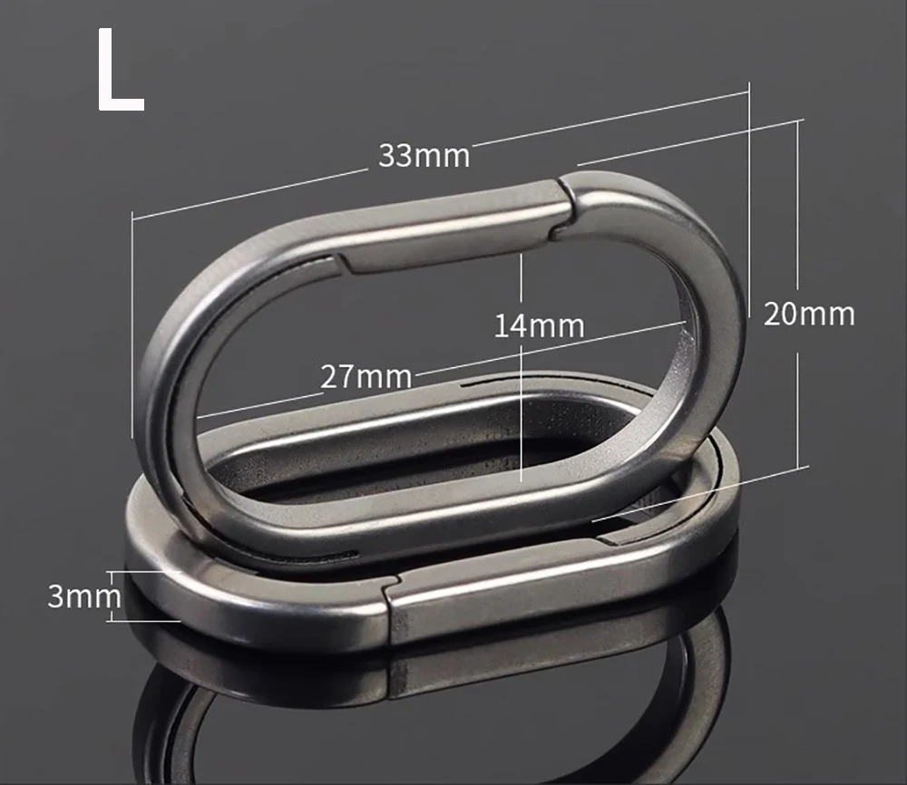 Titanium Alloy Quickdraw Keychain - Lightweight EDC Carabiner