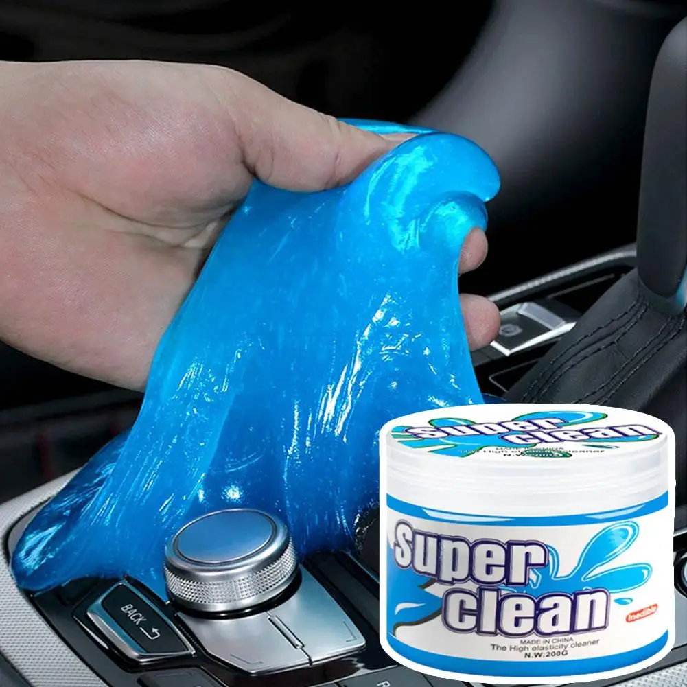 Car Cleaning Gel Deep Clean Reusable Multifunctional for Vents Dashboard Steering Wheel Non Sticky Odor Eliminator - 4