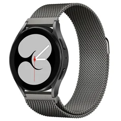 Sleek Magnetic Milanese Loop Strap - Premium Watch Band Bracelet - 22mm watch band (10 Graphite color)