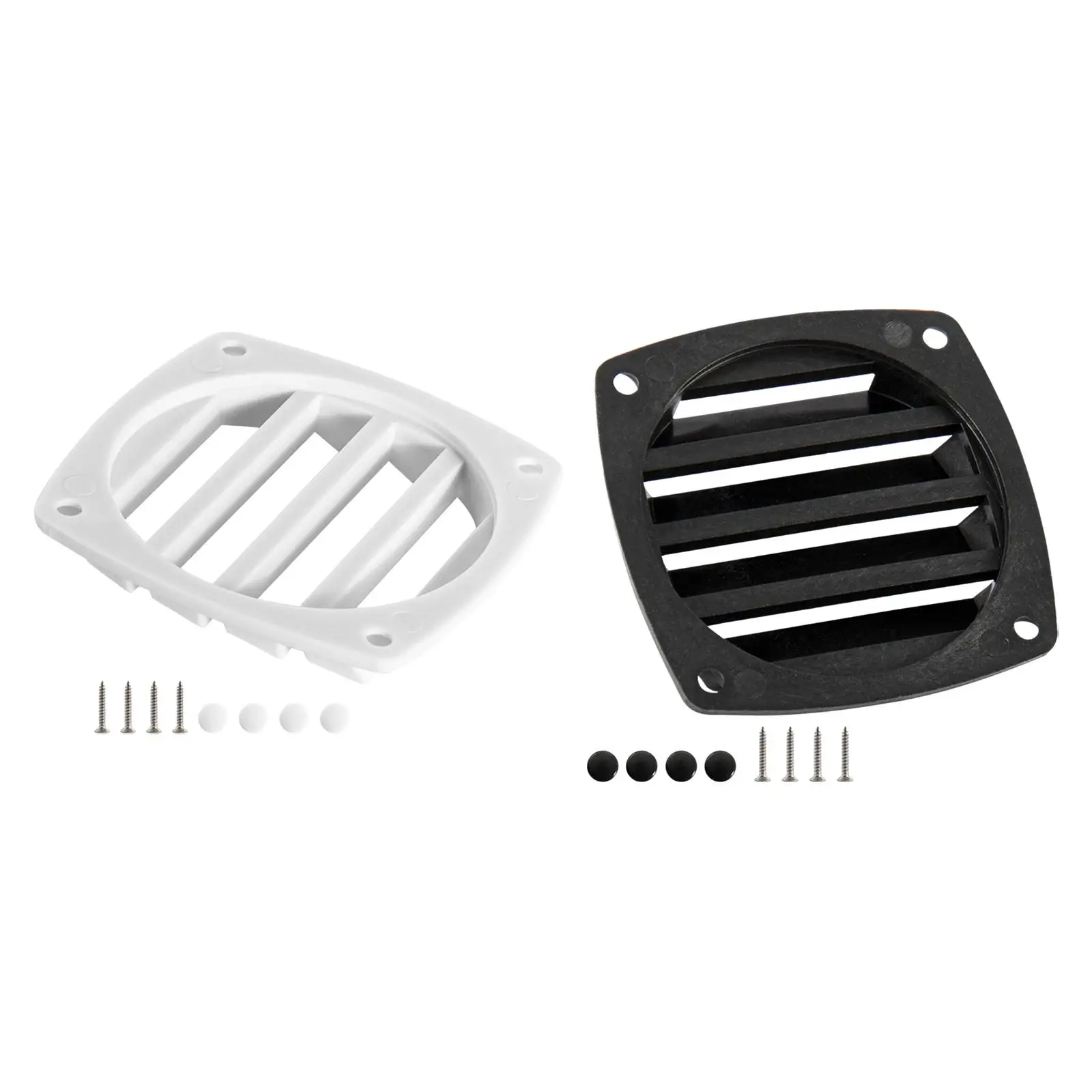 

3 inch Boat Louvered Vent Replacement Square Louvre Air Vent Cover Outlet Vent for Marine Yacht RV