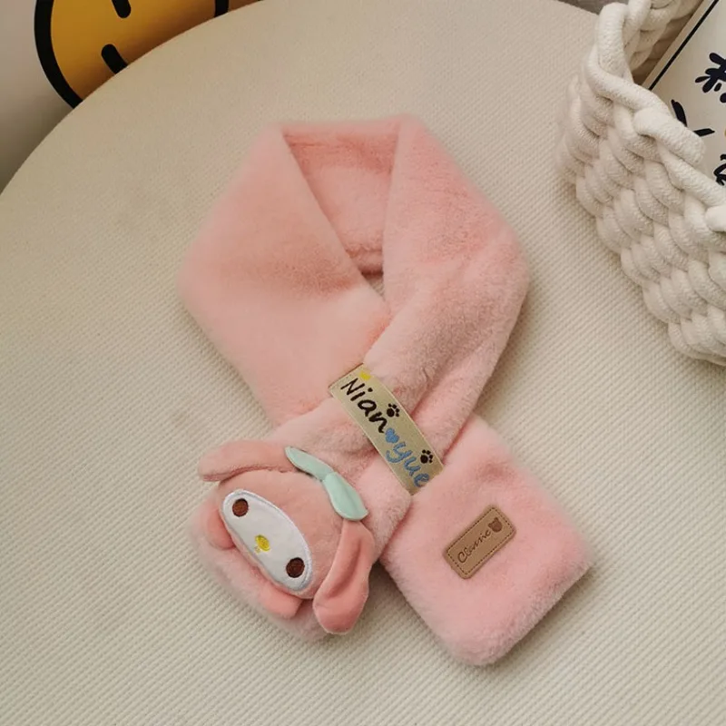 Children's Scarf Autumn Winter Warm Thick Cartoon Plush Doll Baby Neck Scarf for Girls Boys Outdoor Newborn Neckerchief