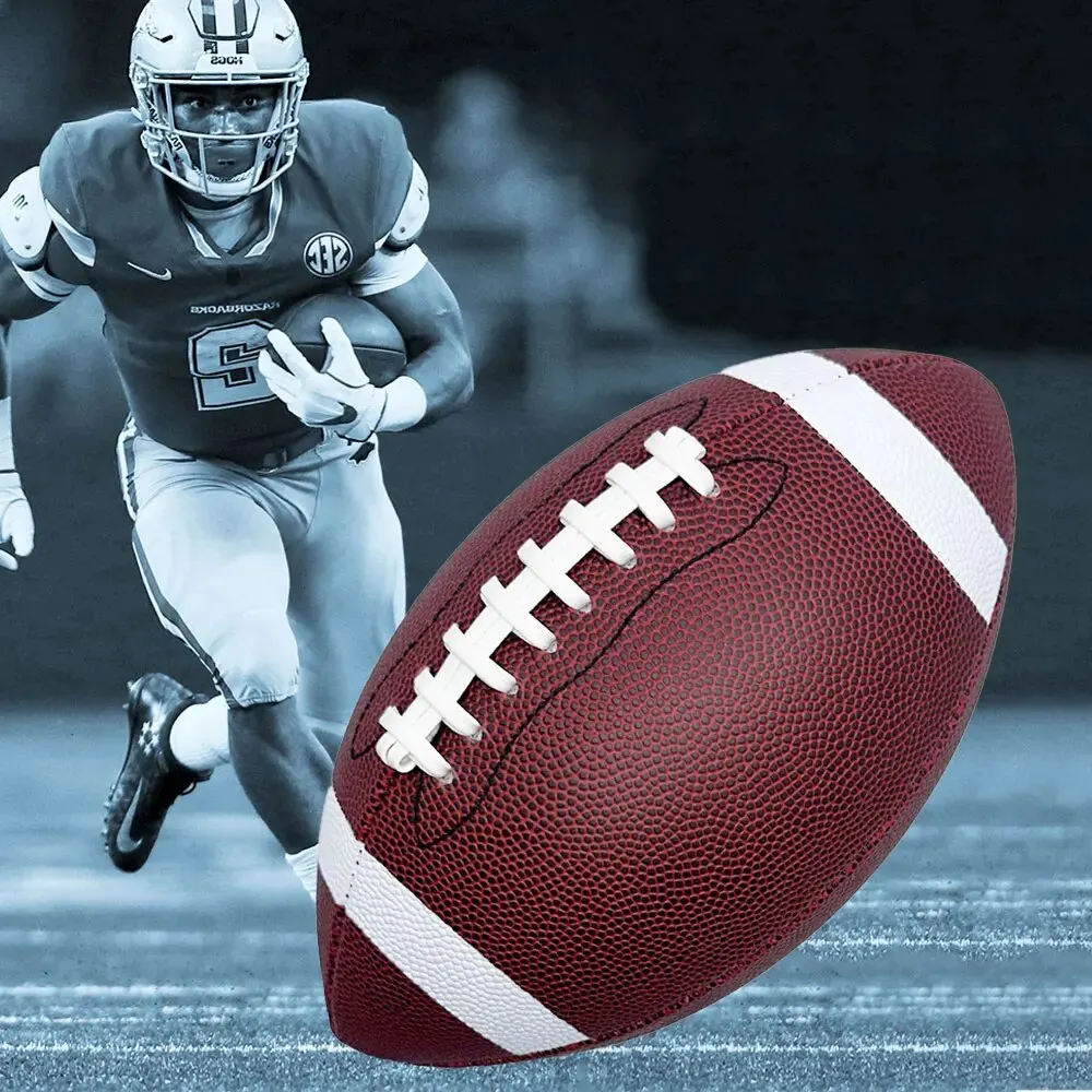 Rugby ball Rugby Adult Youth Group Training Competition Sports PU Rugby Anti Slip Easy to Handle American Football