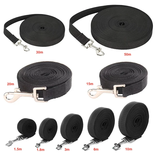 Nylon Dog Leash For Small Big Dogs Outdoor Training Pet Long Traction Rope Belt Puppy Lead Extending 6M 10M 15M 30M 50M Supplies 2