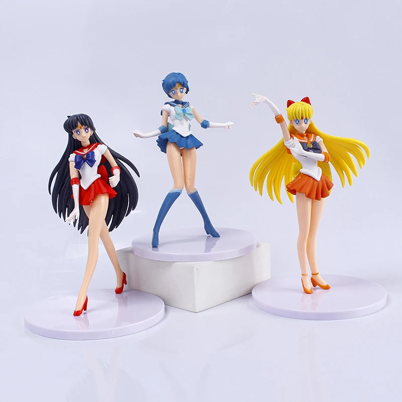 Sailor Moon Anime Figure Set - 5-Piece Kawaii Doll Collection