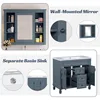 36” Bathroom Vanity with Sink, Freestanding Single Bathroom Sink Vanity Cabinet Set with Integrated Sink Bathroom Vanities 5