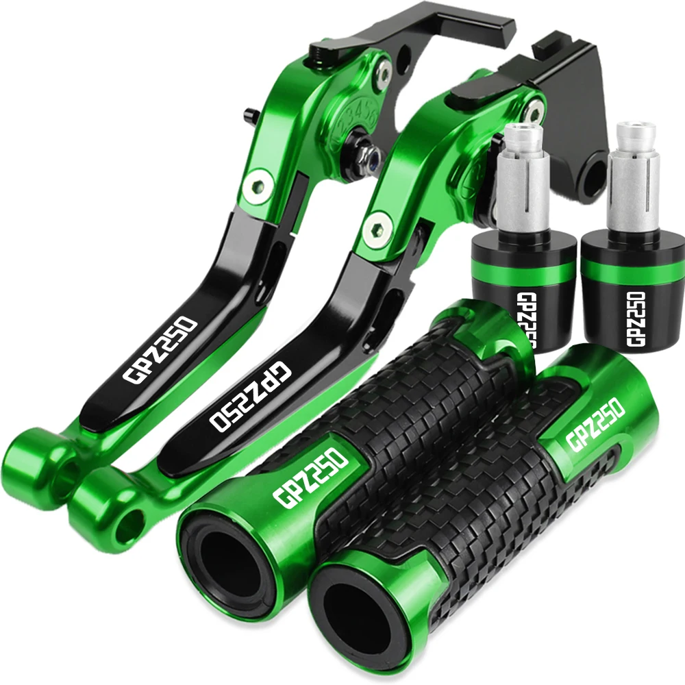 

For Kawasaki Ninja GPZ250 GPZ 250R gpz 250 1983-2007 2006 2005 Motorcycle CNC Brake Clutch Levers Handle Handlebar Grips Ends