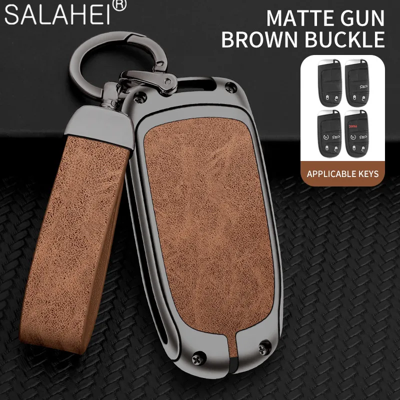 

Car Key Cover Case Fob For Jeep Renegade Compass Grand Cherokee for Chrysler 300C Wrangler Dodge Car Accessaries Keychain