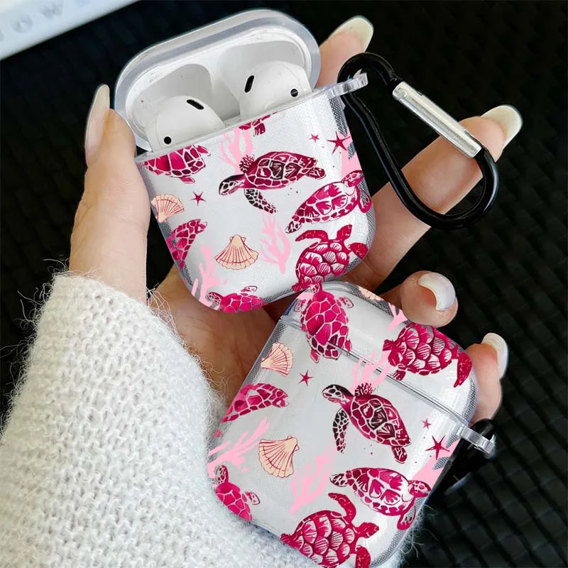 Transparent Sea Turtle Earphone Case for AirPods