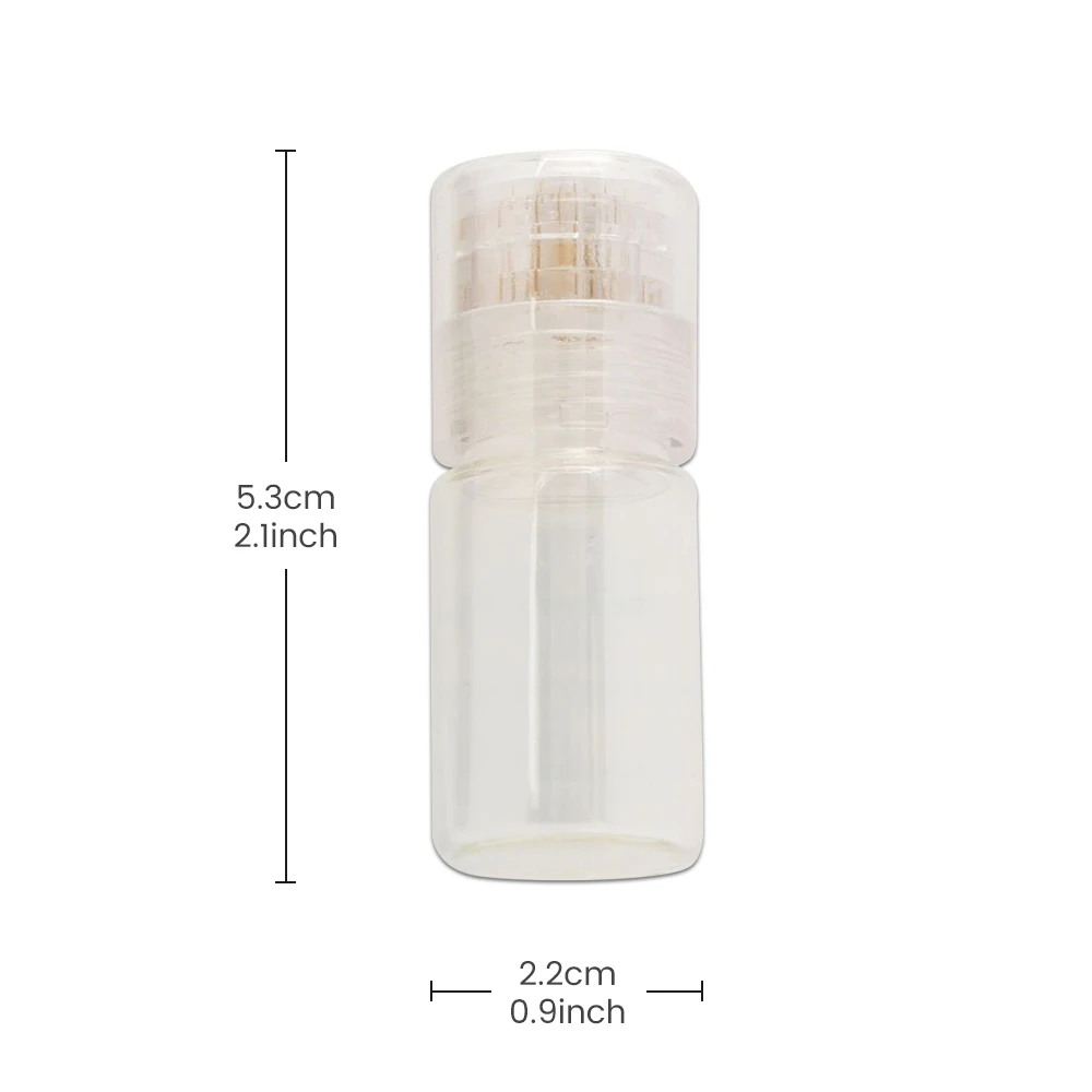 Derma Needles 20 Pin Micro Needle Titanium Tips Skin Facial Hydration Bottle Stamp Serum Injection Beauty Tool Derma Roller