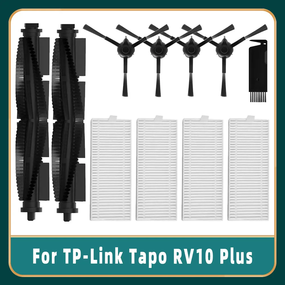 Sobressalentes para Tp-link Tapo Rv10 Plus Acessórios de Substituição Escova Lateral Principal Filtro Hepa Peças