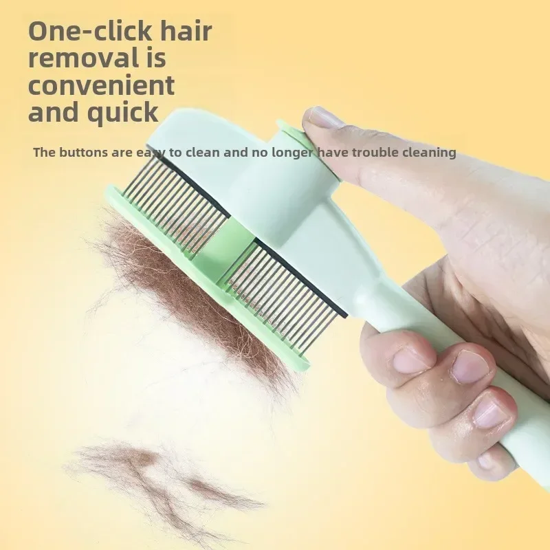 Professional Flea Cat Combs for Cats Dogs Floating Hair Removal Brush Grooming Cleaning Tool Pet Hair Removal Ticks Needle Combs