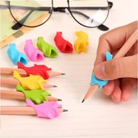 100/5pc Fish Pen Grip Holder Silicone Learning Writing Grip Posture Correction Tool For Pencil Grasp Writing Aid Grip Stationery 1