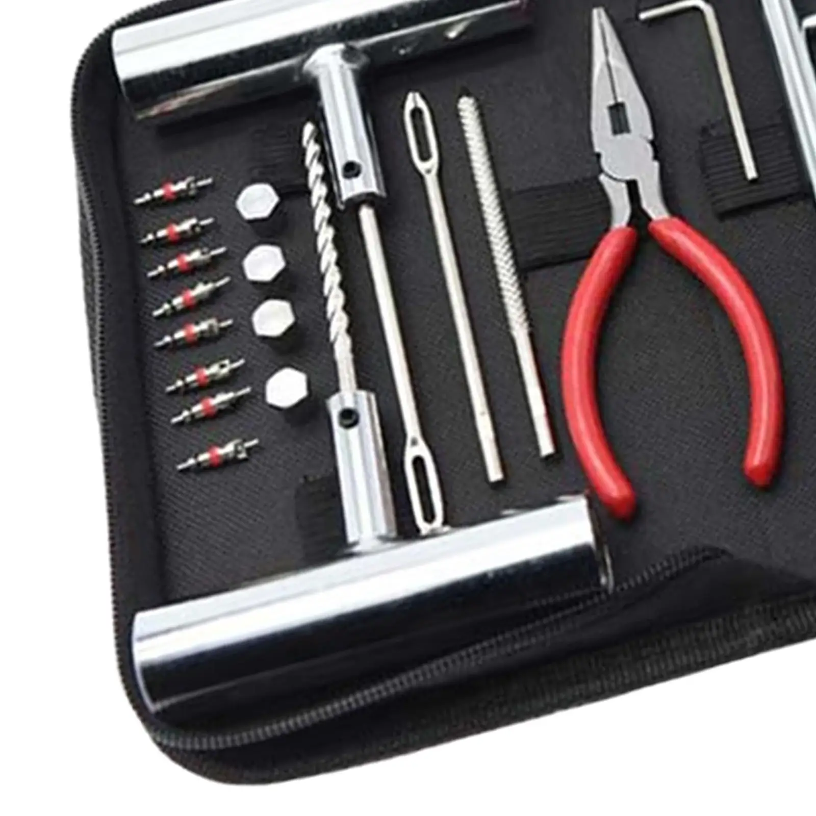 Car Tyre Repair Set Universal Flat Tire Puncture Patch Tool Set with Plugs for Cars Trailers