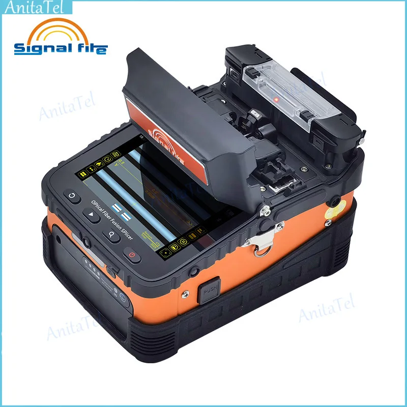 Originale Fusion Splicer Signal Ftth Full Automatic Intelligent Ai-9 Ai-6C Ai-6C + Saldatrice Per Giuntatrice A Fusione Di Fibra Ottica