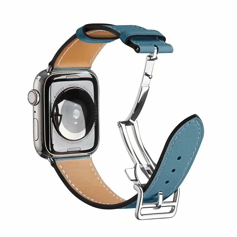 Premium Genuine Leather Watch Strap - Elegant Wristband