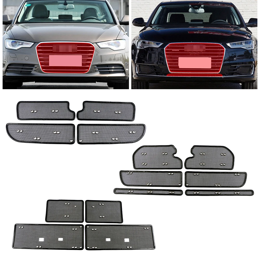 

For Audi A6 C7 C8 2012-2020 Front Grills Insect Net Radiator Protective Net Condenser Protection Cover Anti Pest Dust Garbage