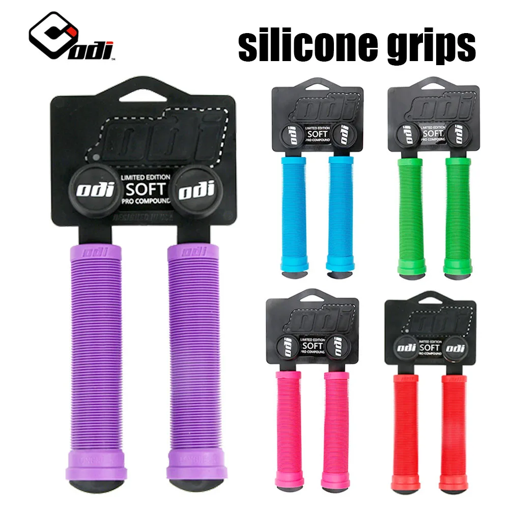 ODI silicone bicycle grips 22MM purple pink red blue green black