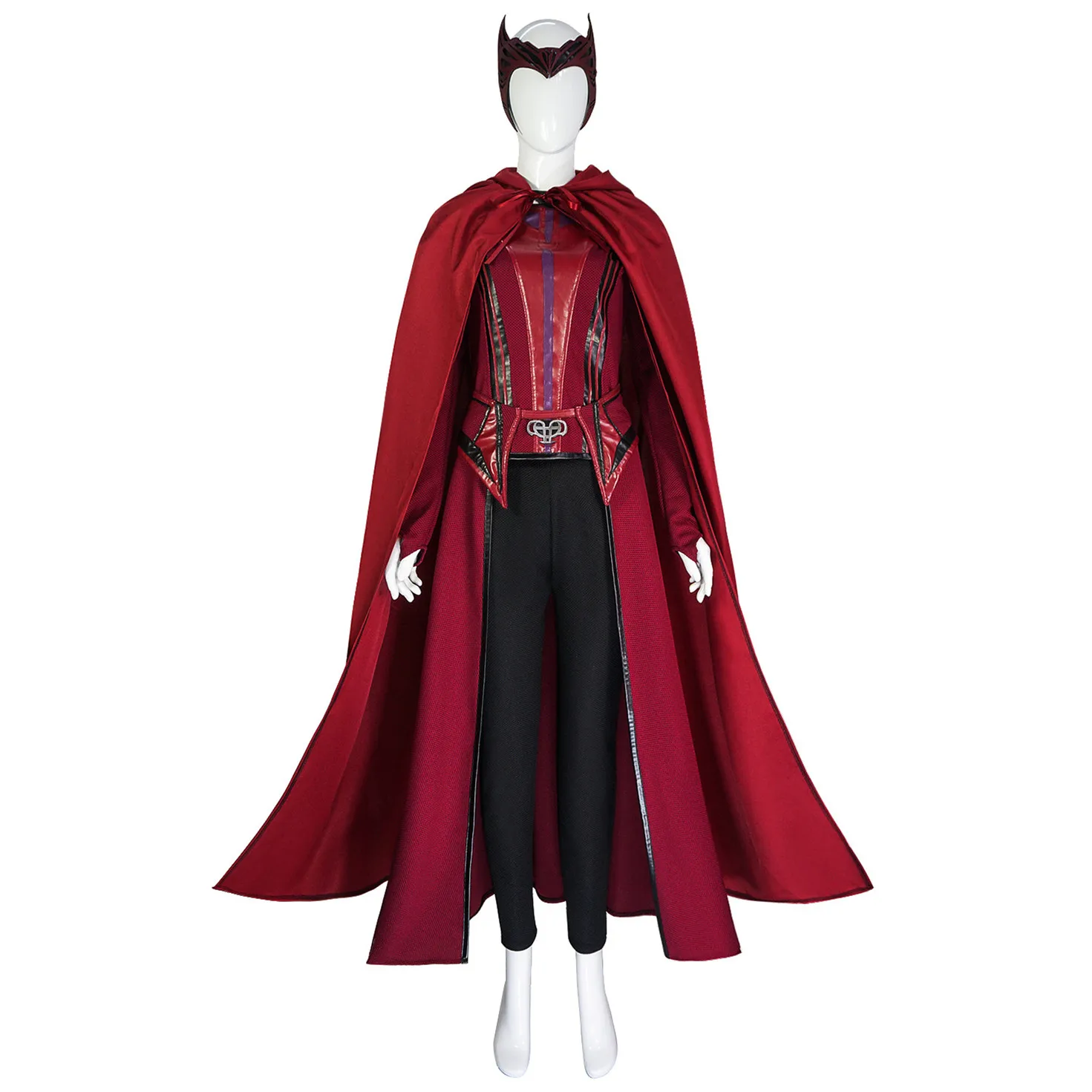 

Halloween Wanda Witch Cosplay Costume Adult Women Pants Shirt Cloak Full Suits Carnival Party Cosplay Costume