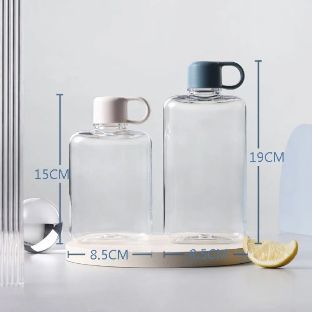 360ml/500ml Leak-proof Mini Water Bottle Quality Lightweight Transparent Pocket Bottle with Handle Plastic Water Cups Outdoor, sports bottle