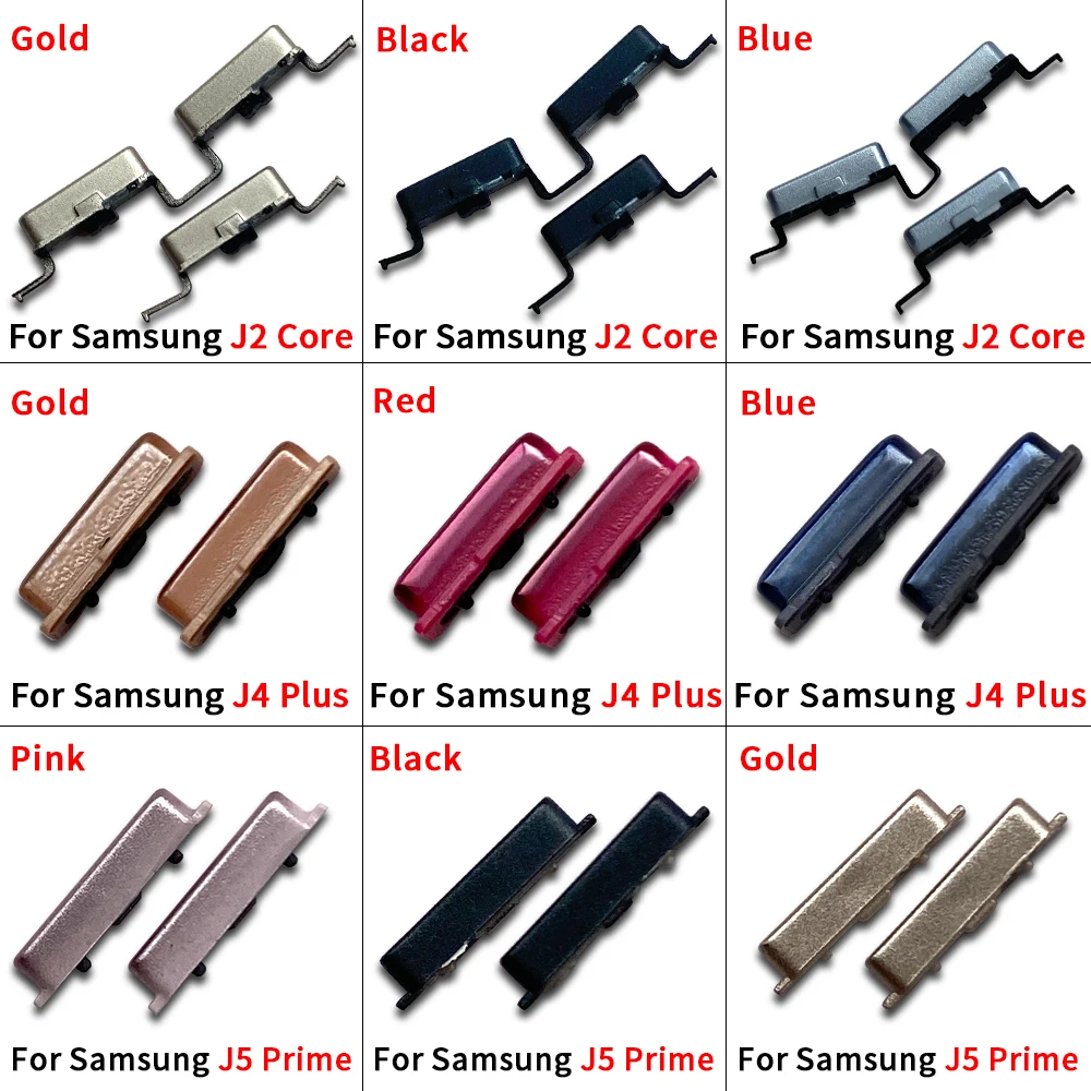 

10Pcs Power Volume Side Button Key For Samsung J2 Core J4 J6 Plus J5 J7 Prime