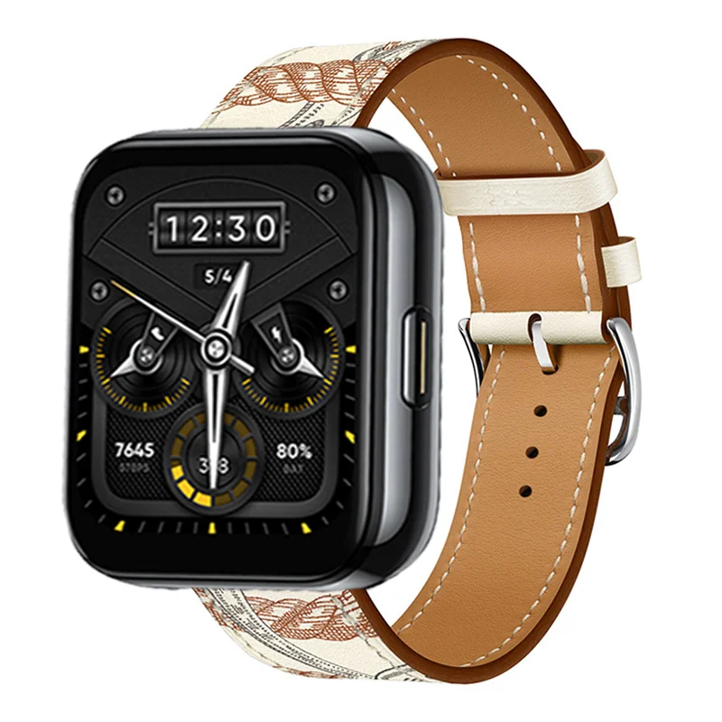 Premium Leather Strap for Smartwatch - Elegant Replacement Wristband Bracelet