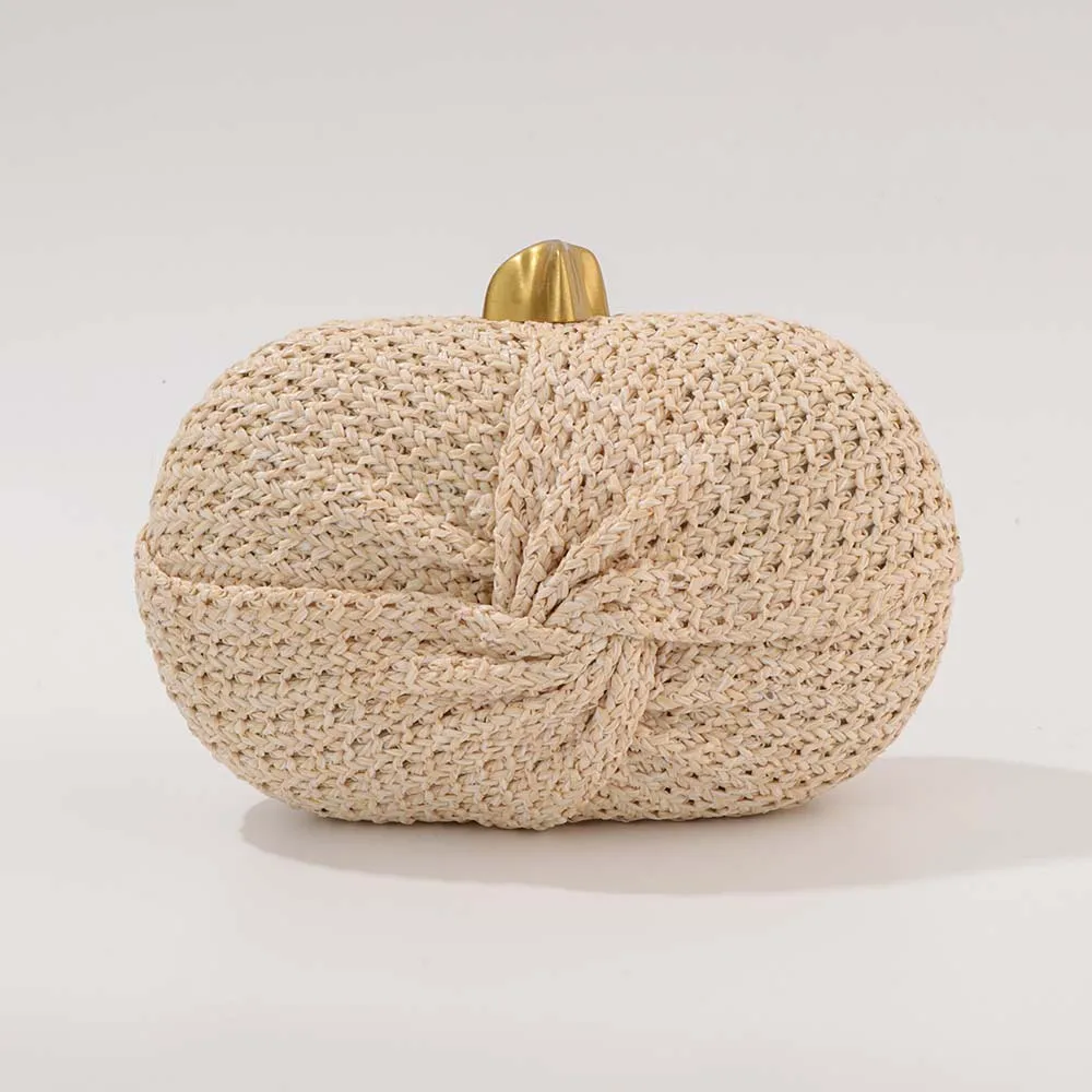 Casual Straw Women's Bag Clutch Woven Handbags Top Quality Luxury Bags Party Women's Shoulder Bags Purses Fashion Pouch