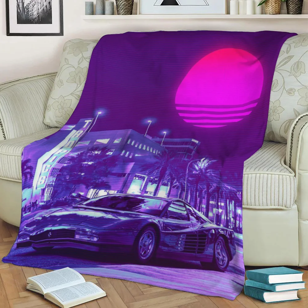 Ferrari Testarossa Flannel  Blanket/Decoration Throw Tv Blankets /Soft Throw Blanket On Sofa