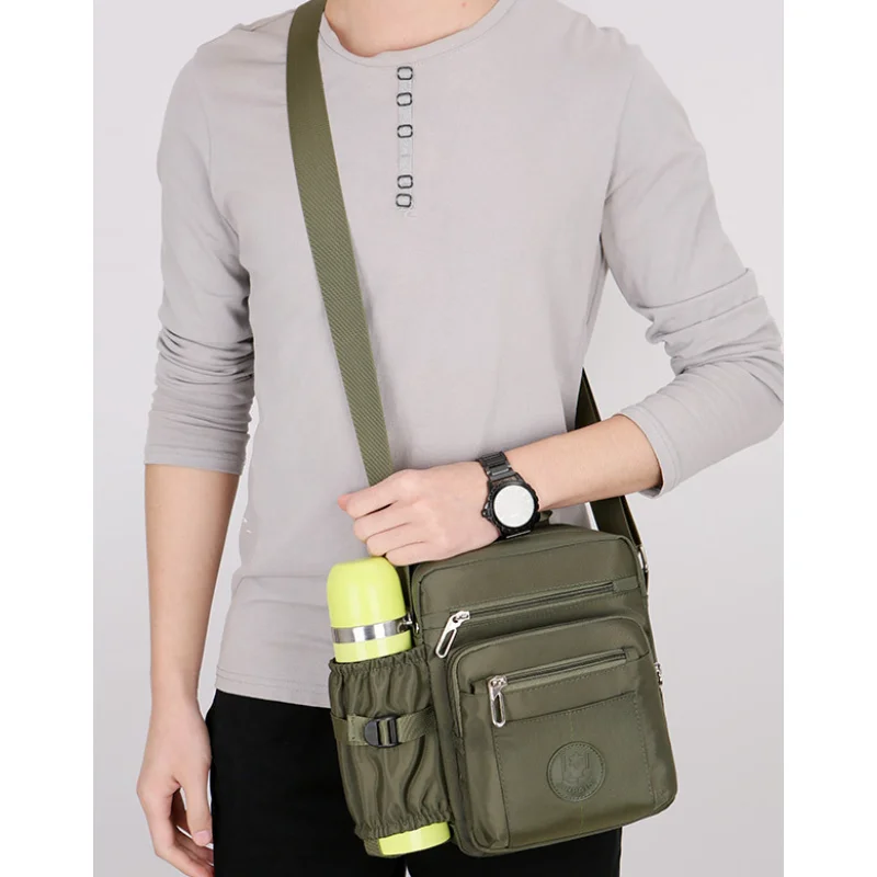 Men's Shoulder Bag Summer Trend Large Capacity Casual Convenient Fashion Nylon Waterproof Outdoor Crossbody Bags