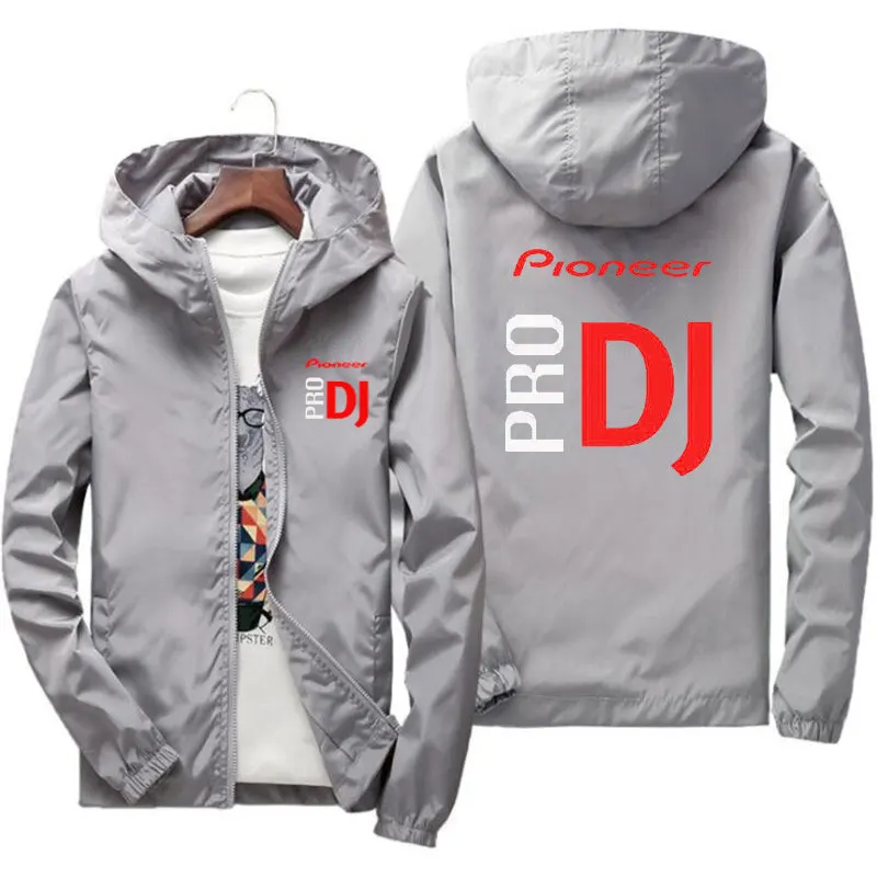 Men's New Spring and Autumn Pioneer DJ Hip Hop Hooded Casual Bomber Jacket Large Size Windbreaker Jacket Men's Zipper 7XL